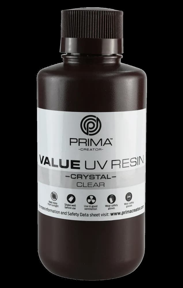 Rășină 3D PrimaCreator Value Crystal UV – 500 g – Clear — miniatură