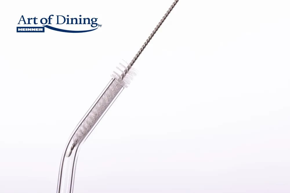 SET 6 PAIE DIN STICLA+PERIE PENTRU CURATARE, ART OF DINING BY HEINNER — miniatură