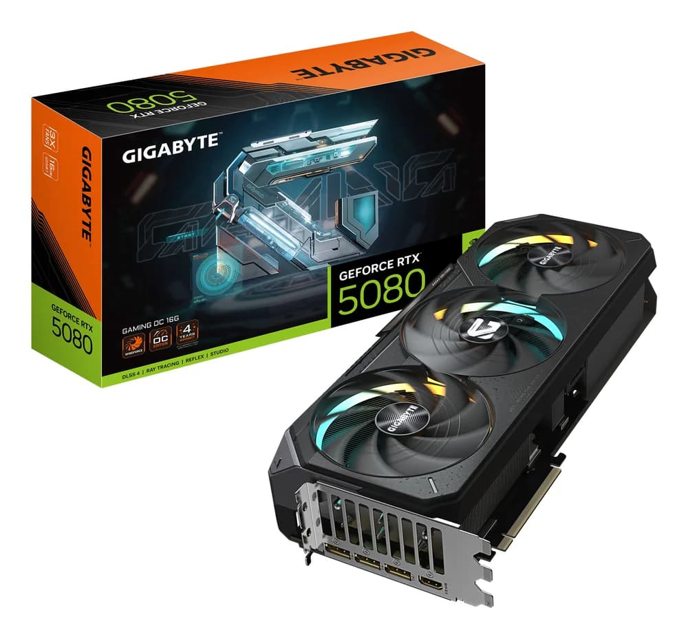 Placa video GeForce RTX 5080 Gaming OC 16G, 16384 MB GDDR7 "GV-N5080GAMING OC-16GD"