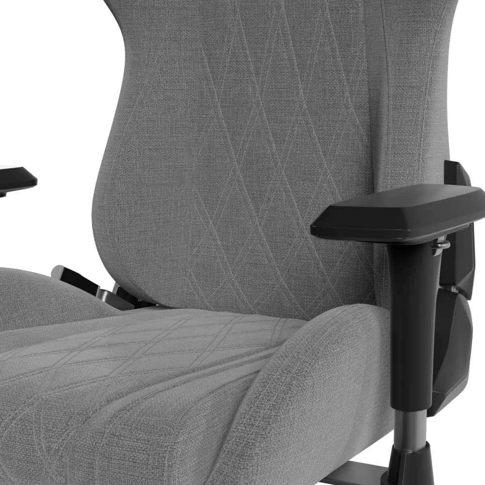 Scaun gaming Hator Darkside 3M Fabric, material cadru: Oțel, Țesătură CloudTouch™, piston cu gaz: Certificat SGS Clasa 4, cotiere: Ergonomice, 2D, bază cu 5 brațe ranforsate, realizată din PU armat, material de bază: spumă cu densitate mare InfuseFoam, dimensiune roți: 65 mm, material roți — miniatură