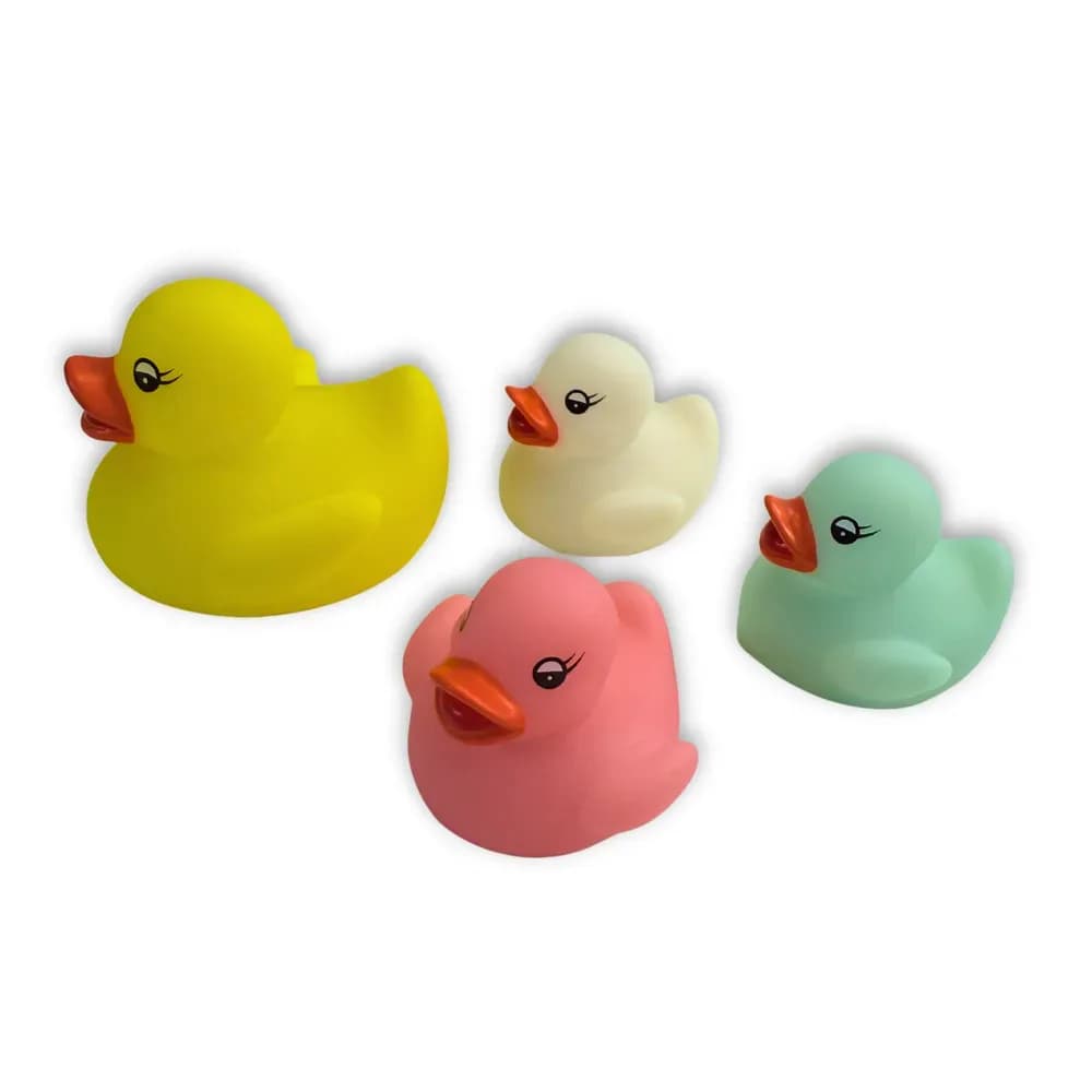 Familie de rățuște luminoase – set de 4 — miniatură
