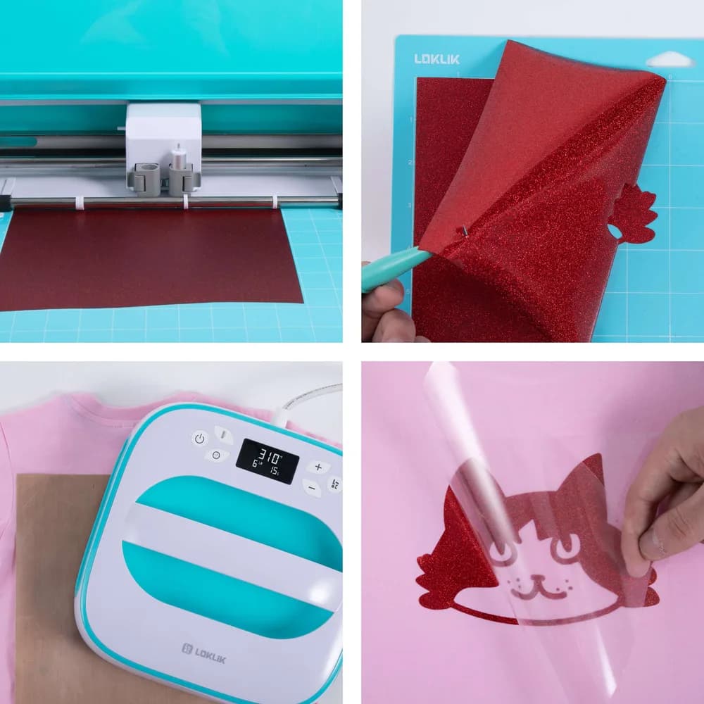 Accesoriu gravator laser LOKLiK Heat Transfer Vinyl Material Bundle — miniatură