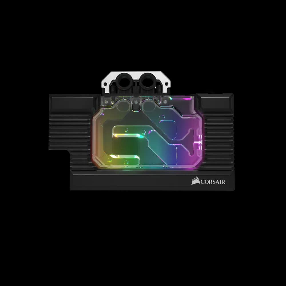 WATER block CORSAIR, filet G1/4", pt. placa video 2080 FE, pt filet G 1/4", luminat RGB, black, "CX-9020008-WW"