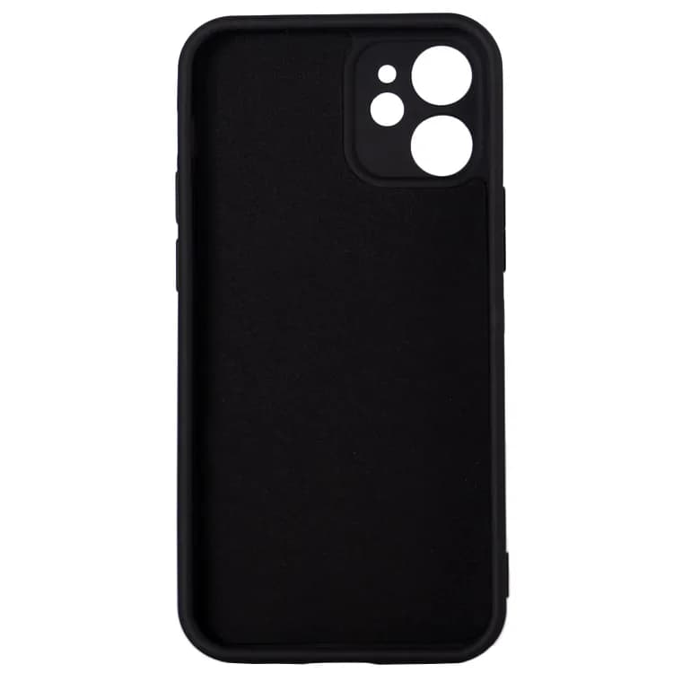 Husa Iphone 12 Mini Spacer, grosime 2mm, material flexibil silicon + interior cu microfibra, negru "SPPC-AP-IP12M-SLK" — miniatură