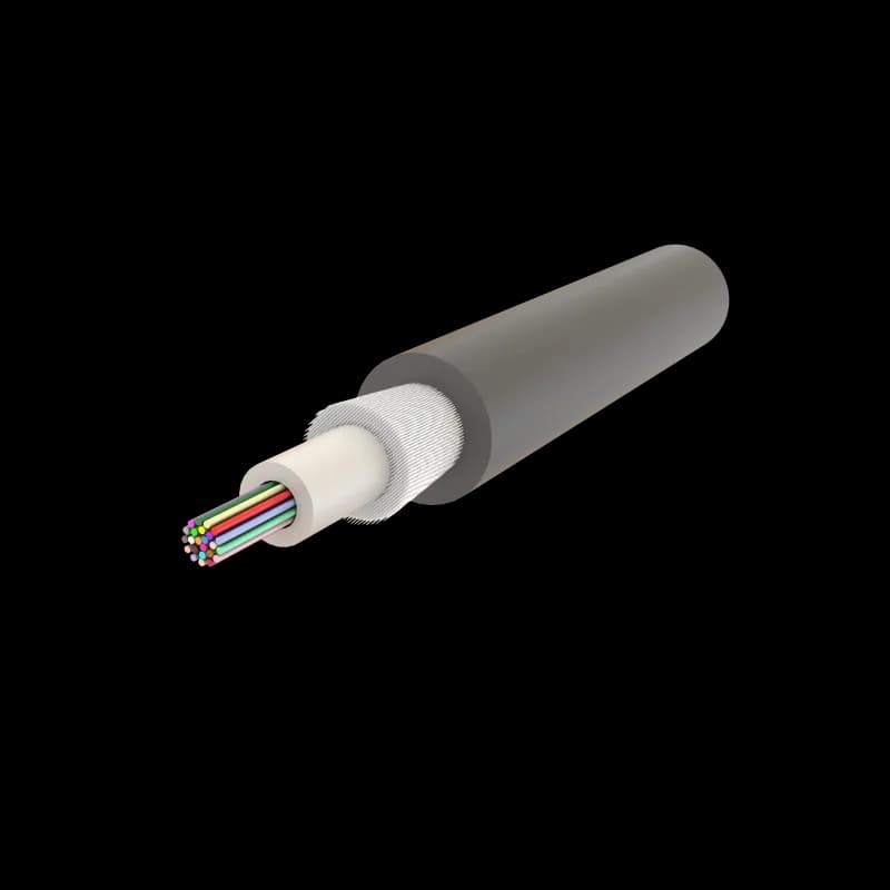 Cablu fibra optica 8 fibre, SM OS2, 1200N, LSZH, intarziere la flacara, in gel, protectie UV, apa, rozatoare, int/ext - SAMM "008F-U-D1Q(ZN-GY)BH-1x8-2D-1.2kN"