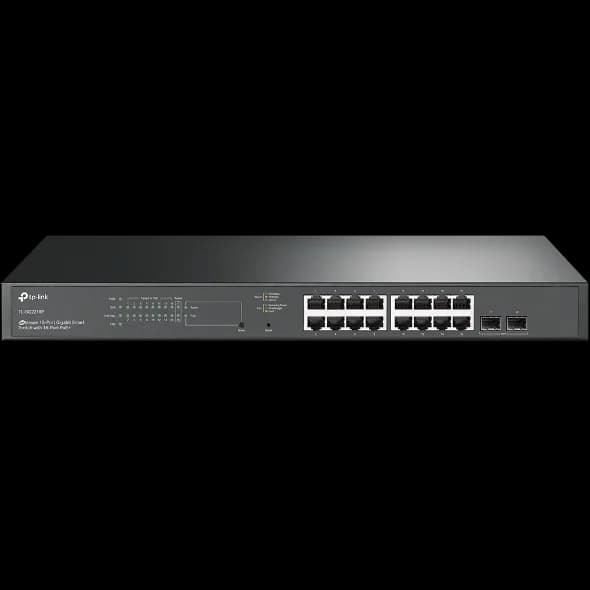 SWITCH TP-LINK " TL-SG2218P " 18 porturi JetStream Gigabit Smart Switch with 16-Port PoE+, carcasa metal "SG2218P"