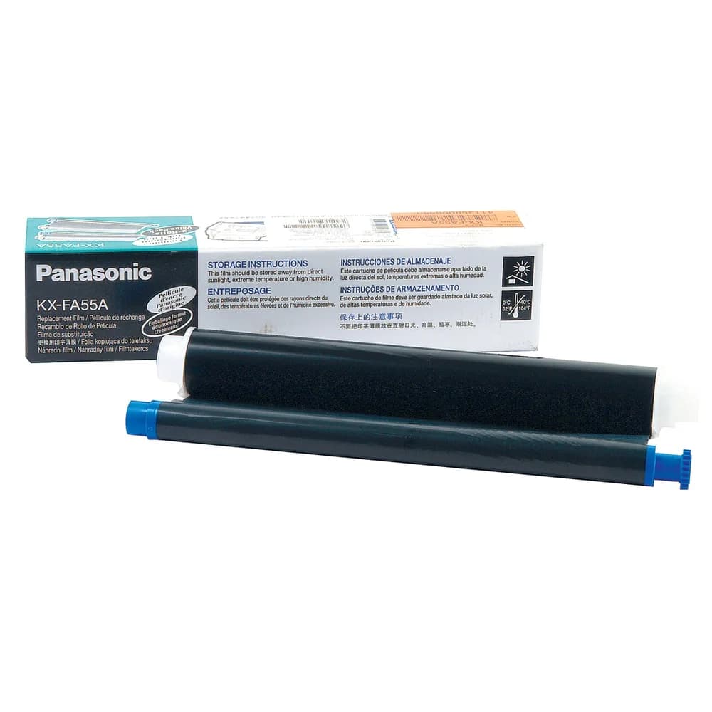Film TTR Original Panasonic Black, KX-FA55A-E, pentru KX-FP80|KX-FP81|KX-FP82|KX-FP85|KX-FP86|KX-FP88|KX-FM89|KX-FM90|KX-FPC91|KX-FPC95|KX-FP151|KX-FP152|KX-FP153|KX-FP155|KX-FP158, 140, incl.TV 0 RON, "KX-FA55A-E"