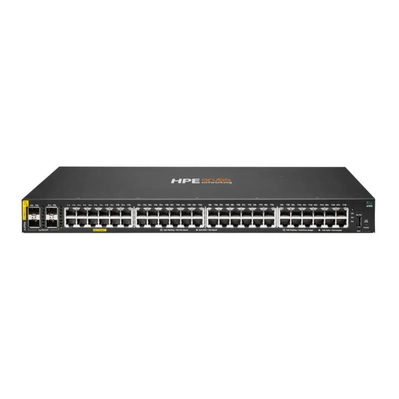 HPE Aruba Networking CX 6100 48G Class4 PoE 4SFP+ 370W Switch