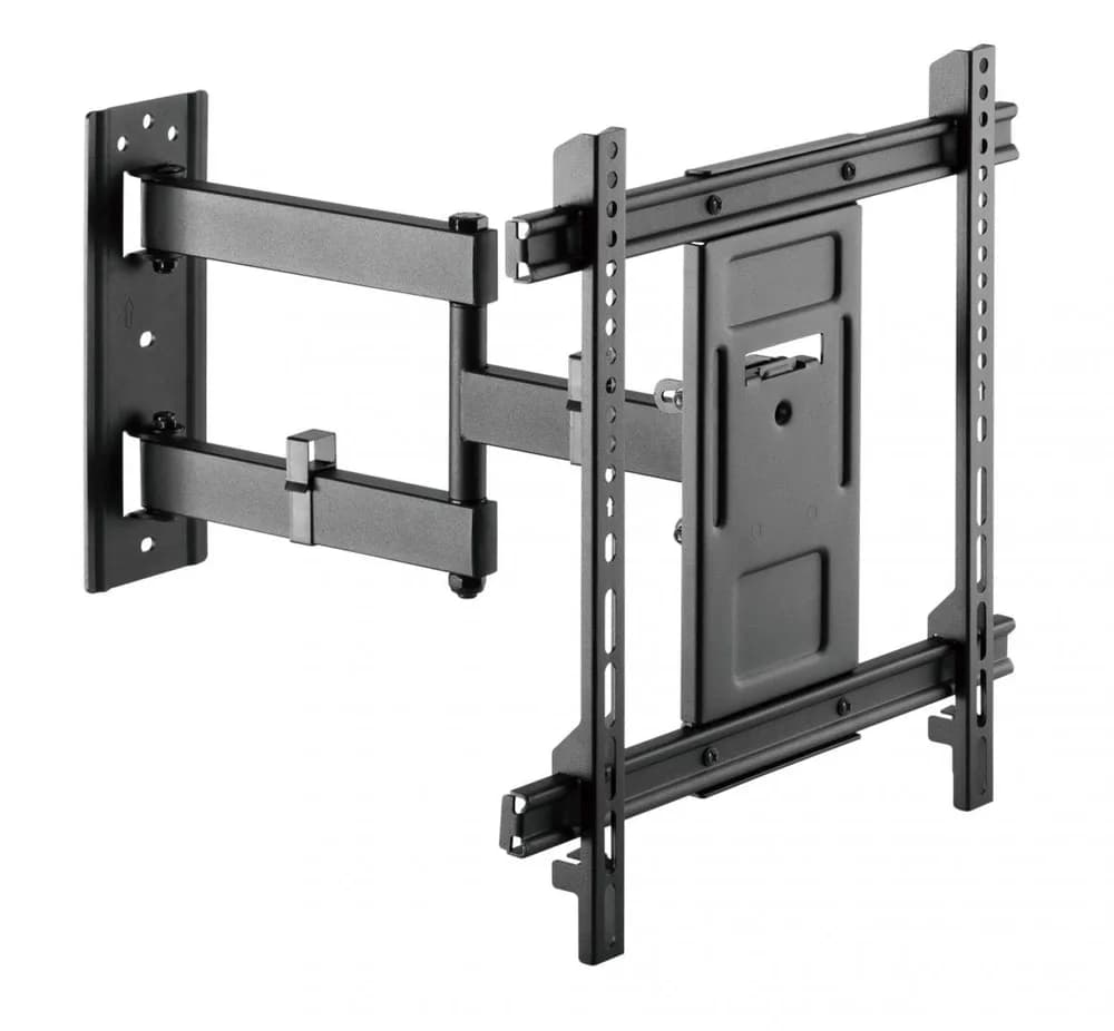 Suport TV de perete Serioux TV61-443, compatibilitate dimensiune ecran: 32"-70", compatibilitate VESA: 200x100, 200x200, 300x200, 400x200, 300x300, 400x300, 400x400, greutate maximă suportata: 50kg, distanta fata de perete: 78~442mm, inclinare: +3°~-15°, pivotare: +90°~-90°, nivel ecran: +3°~-3°