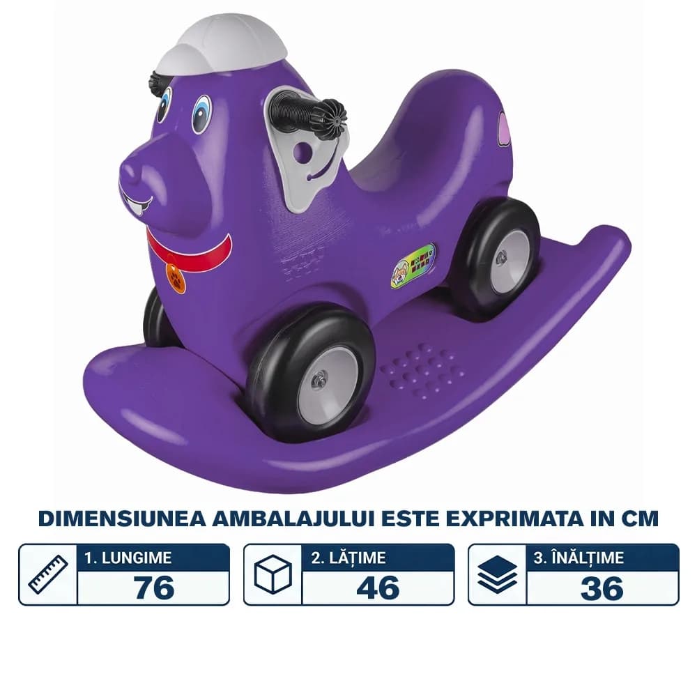 Catel balansoar 2 in 1, mov - ROBENTOYS — miniatură