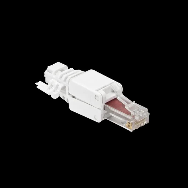 MUFA RJ-45 LOGILINK pt. cablu UTP, Cat6, RJ-45 (T), manson, pentru cablu solid/litat AWG22-24, cablu 5-6.5mm, tool-free,1 buc, "MP0025" — miniatură