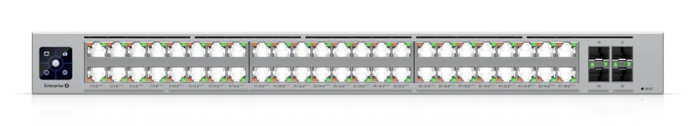 Ubiquiti network switch ECS-48-PoE-EU Enterprise-grade 48-port, Layer 3 Etherlighting PoE+++ switch with high-capacity 10 GbE RJ45 and 25G SFP28; (32) 10 GbE, (16) 2.5 GbE ports "ECS-48-POE-EU" — miniatură
