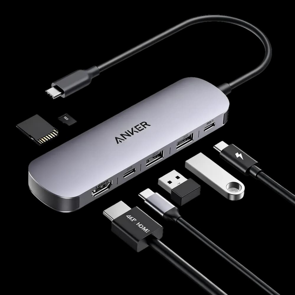 HUB Anker, 7-in-1,4K HDMI, gri "A83D2HA1"-0194644271732