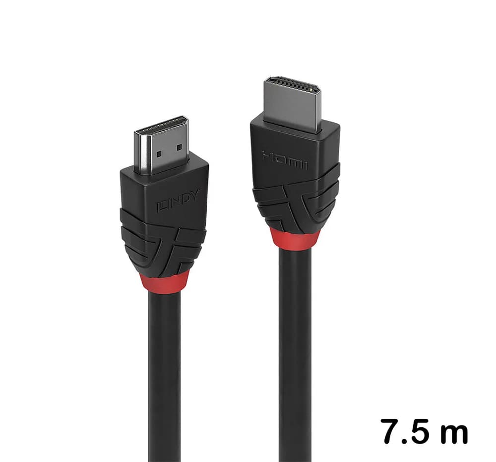 Cablu HDMI Standard de 7.5 m, Lindy, Black Line 36467