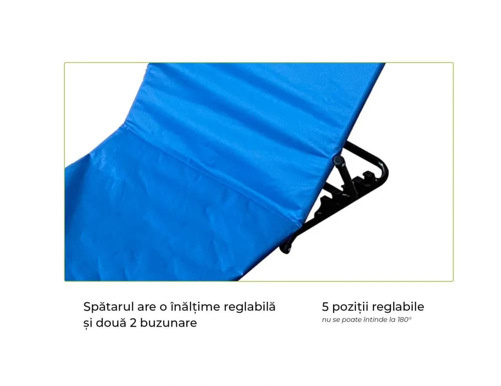 HEINNER COVOR PLAJA TIP SEZLONG-141*45*51CM, BLUE — miniatură