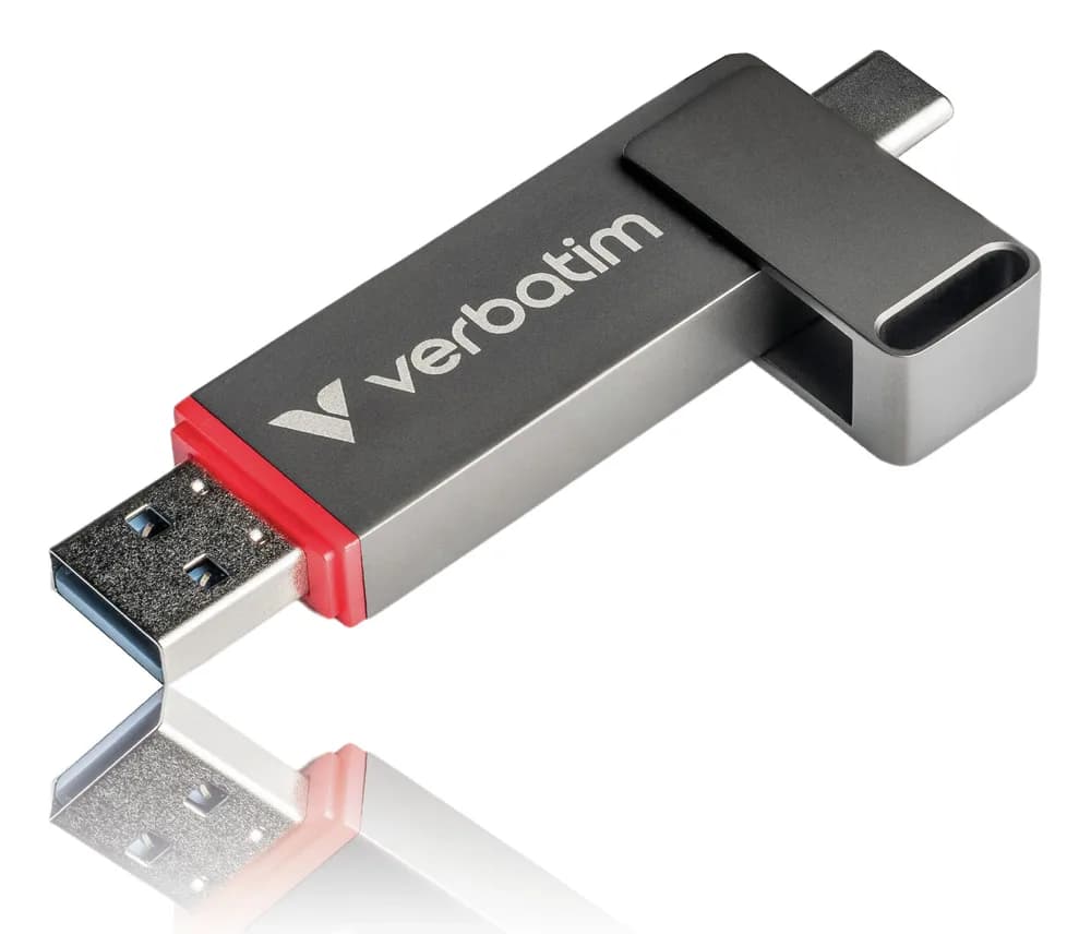 Memorie Verbatim Dual QuickStick. Capacity: 512 GB, Device interface: USB Type-A / USB Type-C, USB version: 3.2 Gen 1 (3.1 Gen 1), Read speed: 550 MB/s, Write speed: 500 MB/s. "32042" — miniatură