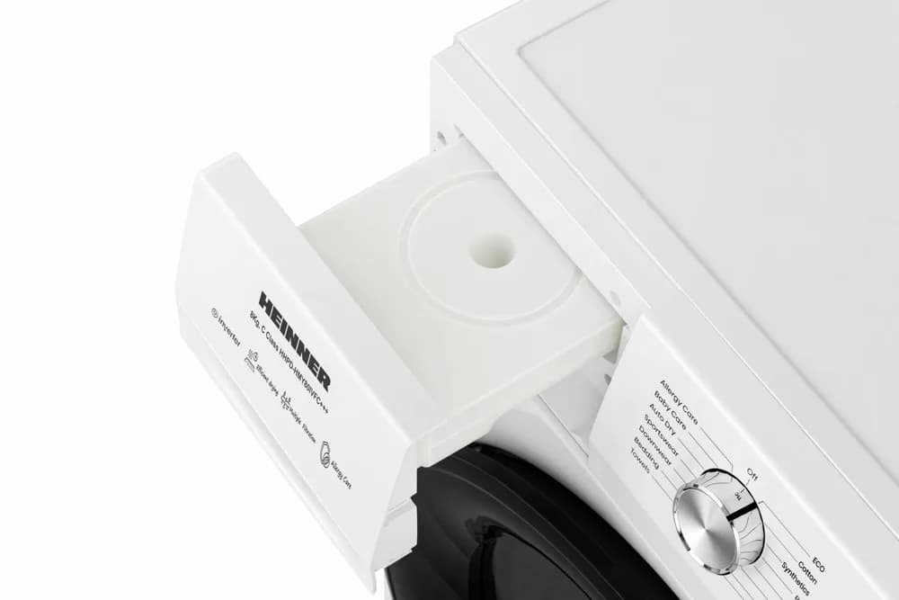 Uscator de rufe HEINNER HHPD-HMY80IVFC+++, 8 kg, Inverter, Clasa: C, Alb — miniatură