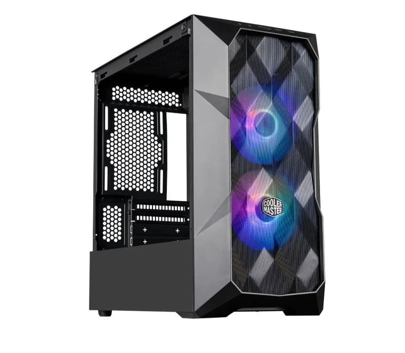 CARCASE Cooler Master TD300 Mesh, M-ATX,U3*2,ARGB Hub*1,Front PWM ARGB fan*2,Grey TG, "TD300-KGNN-S00"