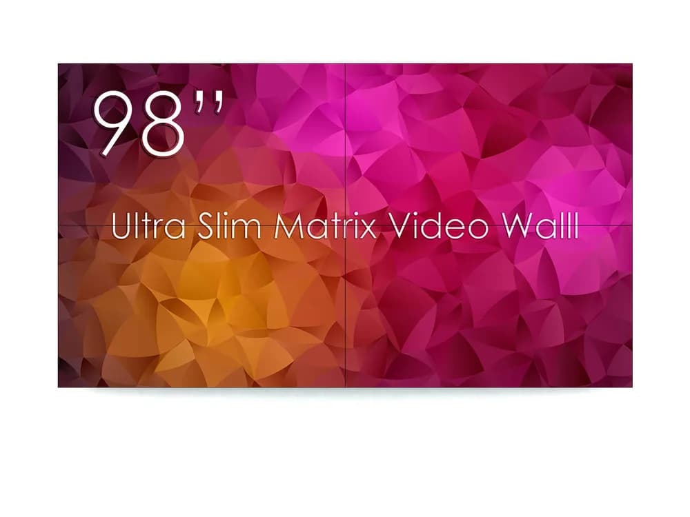 Solutie Videowall 2X2 prindere pe perete cu Display 49" SWEDX Ultra Matrix