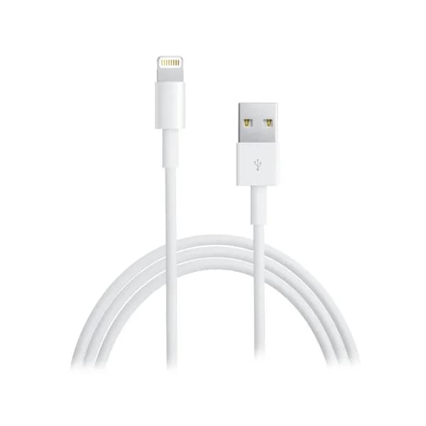 CABLU alimentare si date smartphone Apple, Lightning (T) la USB 2.0 (T), cauciuc, lungime 1 m, alb, "mxly2zm/a" — miniatură