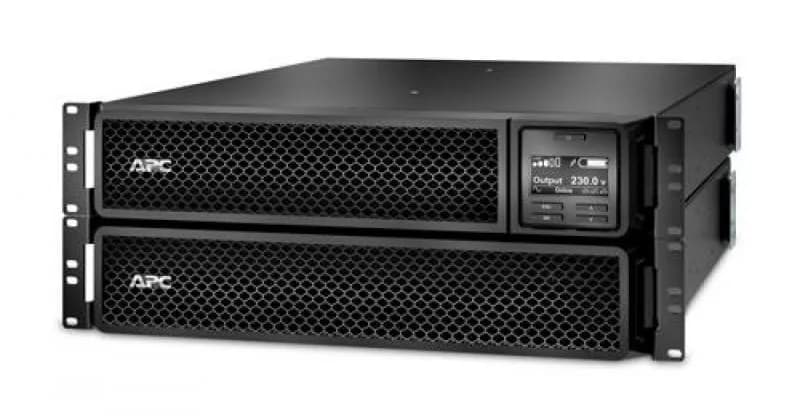 UPS APC Smart-UPS SRT online dubla-conversie 2200VA / 1980W 8 conectori C13 2 conectori C19 extended runtime, baterie RBC31 rackabil echipament si baterie