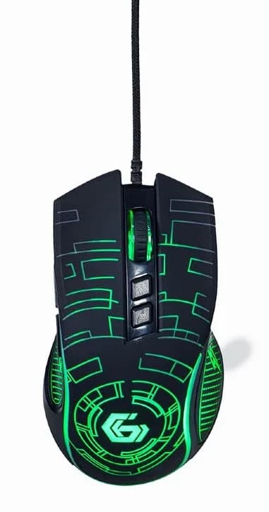 MOUSE GEMBIRD, gaming, cu fir, USB, optic, 3600 dpi, butoane/scroll 7/1, iluminare, cablu 1.5m, negru, "MUSG-RGB-01" — miniatură