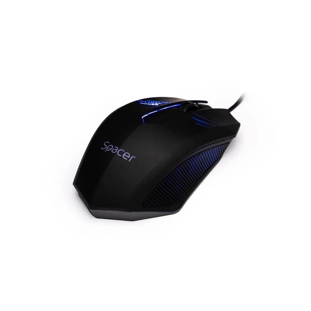 Mouse SPACER SPMO-M20, 1000 dpi, Negru — miniatură