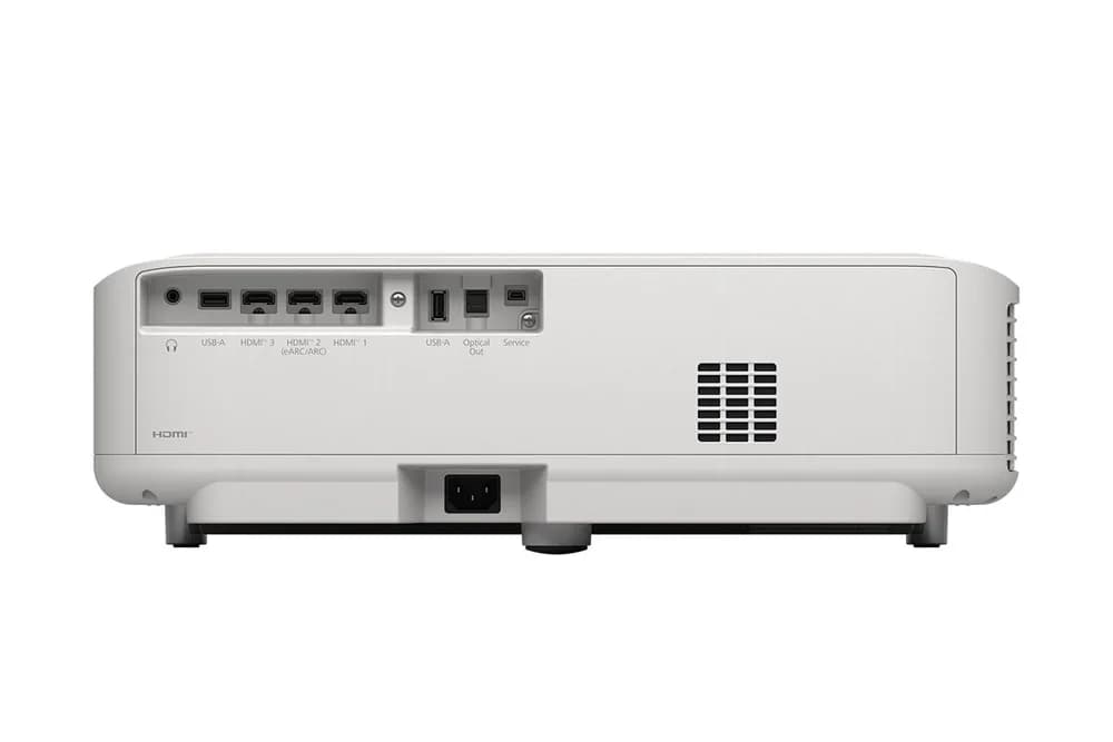 PROJECTOR EPSON EH-LS670W DIAMOND WHITE, short throw, 3600 Lumeni, Rezolutie: 4K PRO-UHD, Aspect ratio: 16:9, Contrast: 5.000.000 : 1, Sursa de lumina: Laser, Durata viata sursa lumina: 20.000h, Refresh rate: 192 Hz - 240 Hz, Suport HDR, până la 1,07 miliarde culori, Dimensiuni ecran proiectie — miniatură