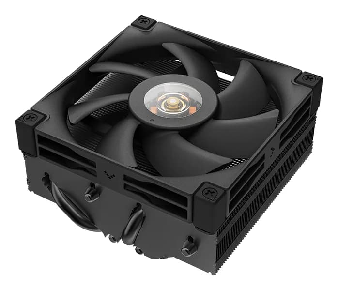 COOLER DeepCool "AN400 BK" skt. Intel si AMD, racire cu aer, vent. 92mm, 500 - 2950 RPM, 4 heatpipies, inaltime 52.5mm, iluminare LED alb,"R-AN400-BKWNMN-G"