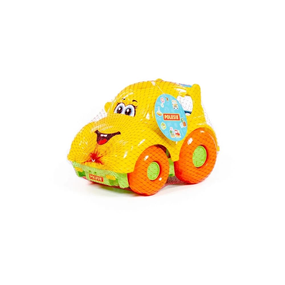Masinuta + cuburi educative, 23.5x15.2x15.8 cm, Polesie — miniatură