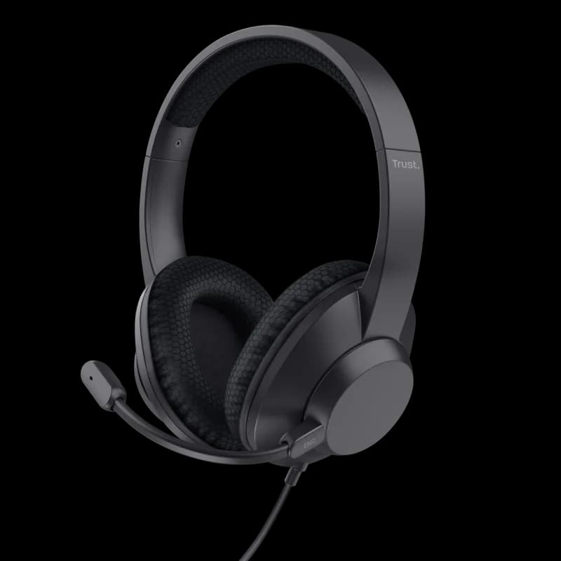 Casti Head-band Trust Ayda Max, Wired, Negru