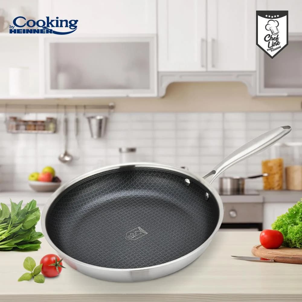 TIGAIE INOX IN 3 STRATURI 28X5.5 CM, TITANIUM3, COOKING BY HEINNER — miniatură