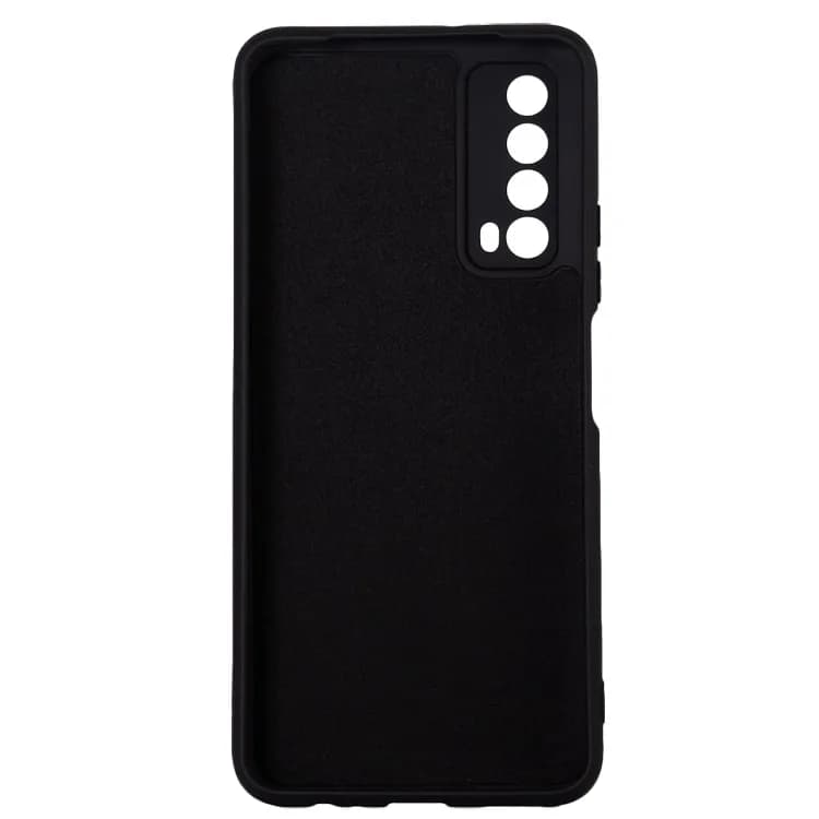 Husa Huawei telefon P Smart, negru, tip back cover, material flexibil silicon + interior cu microfibra, "SPPC-HU-P-S-SLK" — miniatură