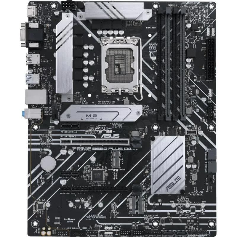 Placa de baza ASUS PRIME B660-PLUS D4, Socket 1700, DDR4, ATX