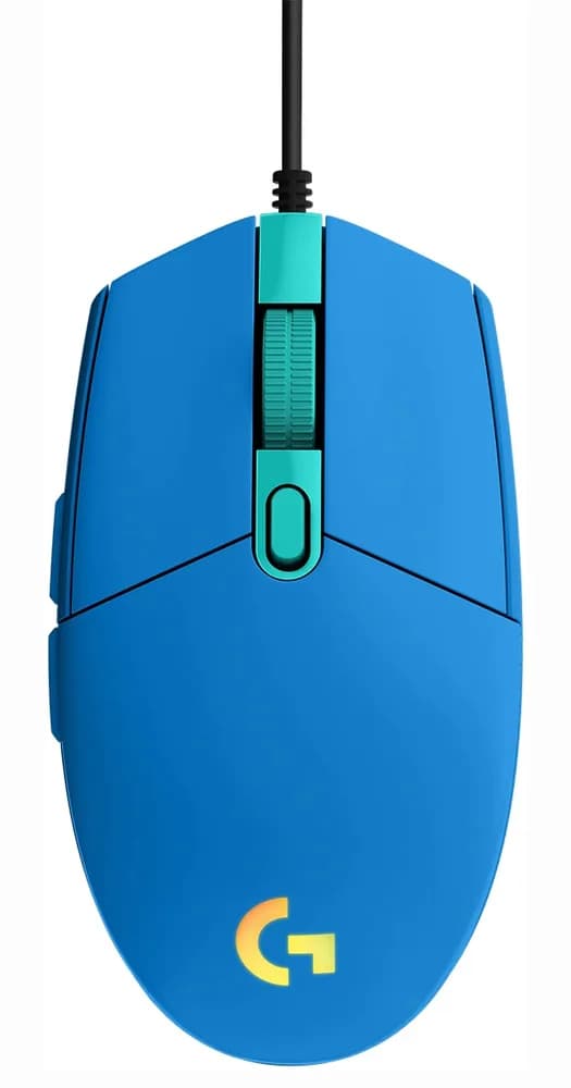 MOUSE LOGITECH, "G102 LIGHTSYNC", gaming, cu fir, USB, optic, 8000 dpi, butoane/scroll 6/1, iluminare, butoane programabile, albastru, "910-005801"