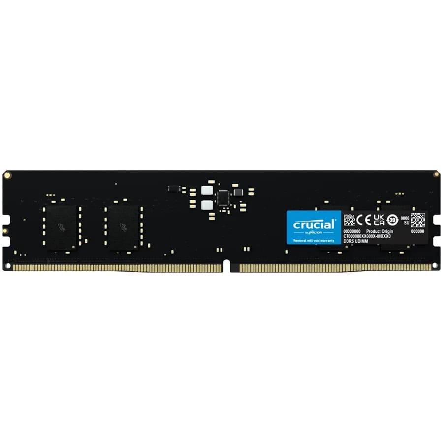 Memorie DDR Crucial DDR5 8 GB, frecventa 4800 MHz, 1 modul, radiator, "CT8G48C40U5"