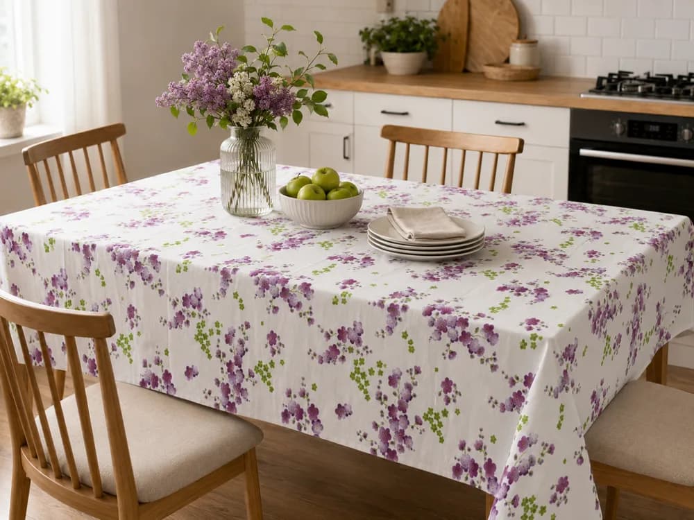 Fata de masa Flori 140x180 cm, PEVA
