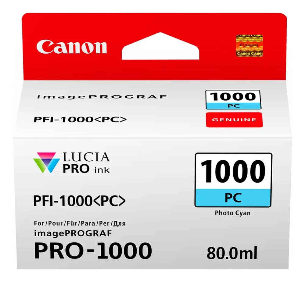 Cartus Cerneala Original Canon Light Cyan, PFI-1000PC, pentru IPF PRO-1000,NOPP, "0550C001AA"