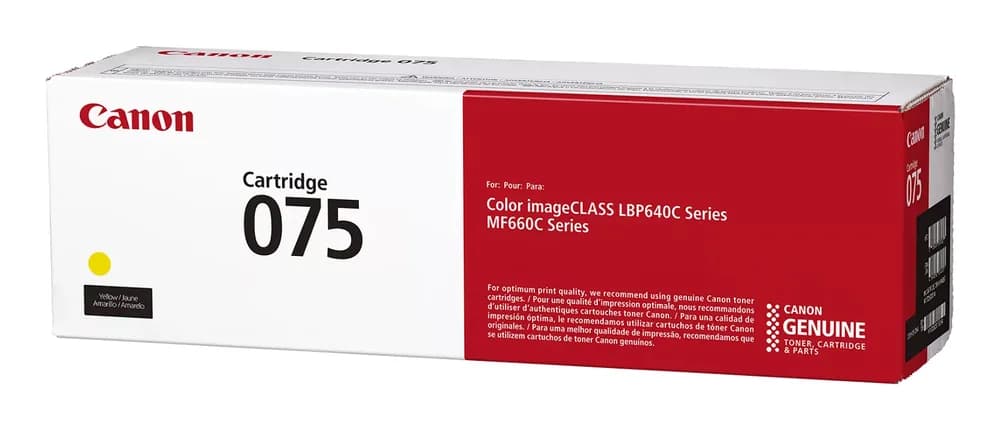 Toner Original Canon Yellow, CRG-075Y, pentru LBP646|LBP647|MF664|MF667, 1.3K, "6362C002AA" — miniatură