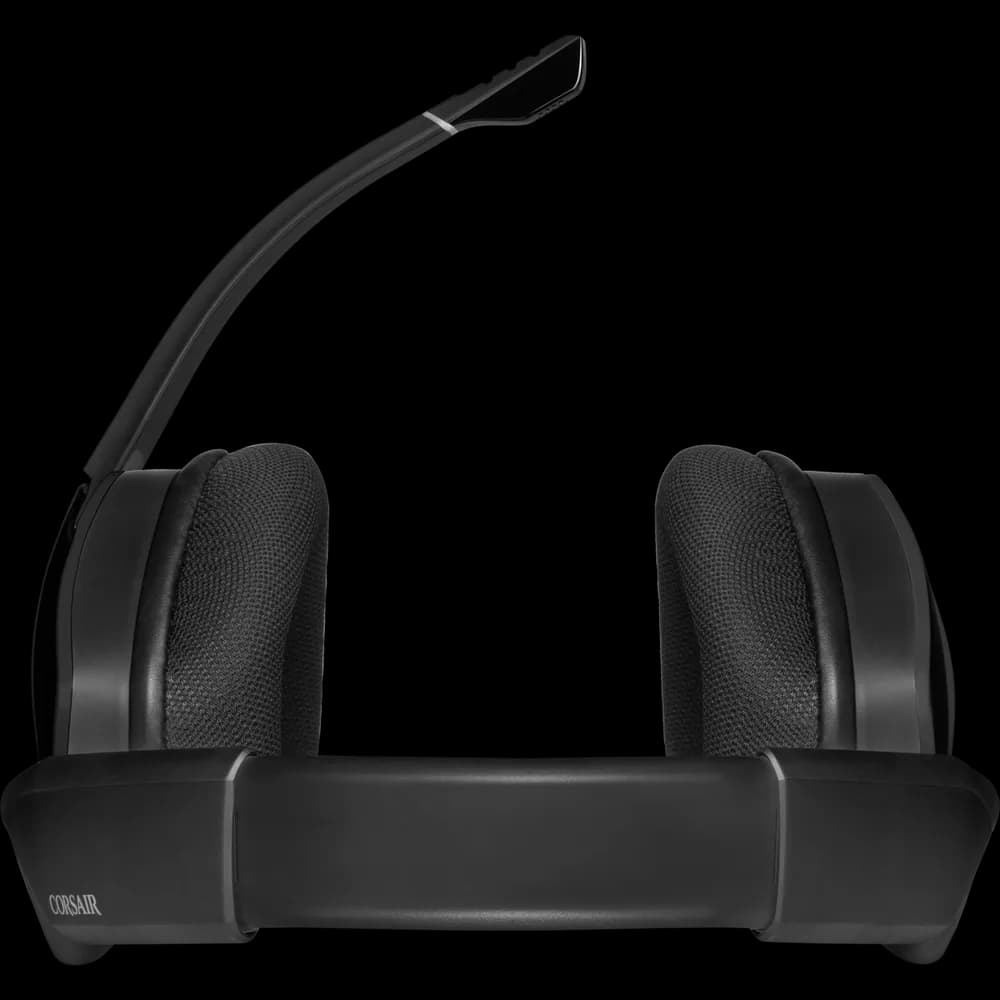 CASTI Corsair, "Void RGB Elite", wireless, gaming, utilizare multimedia, microfon pe brat, conectare prin 2.4 GHz (WiFi), negru, "CA-9011201-EU" — miniatură