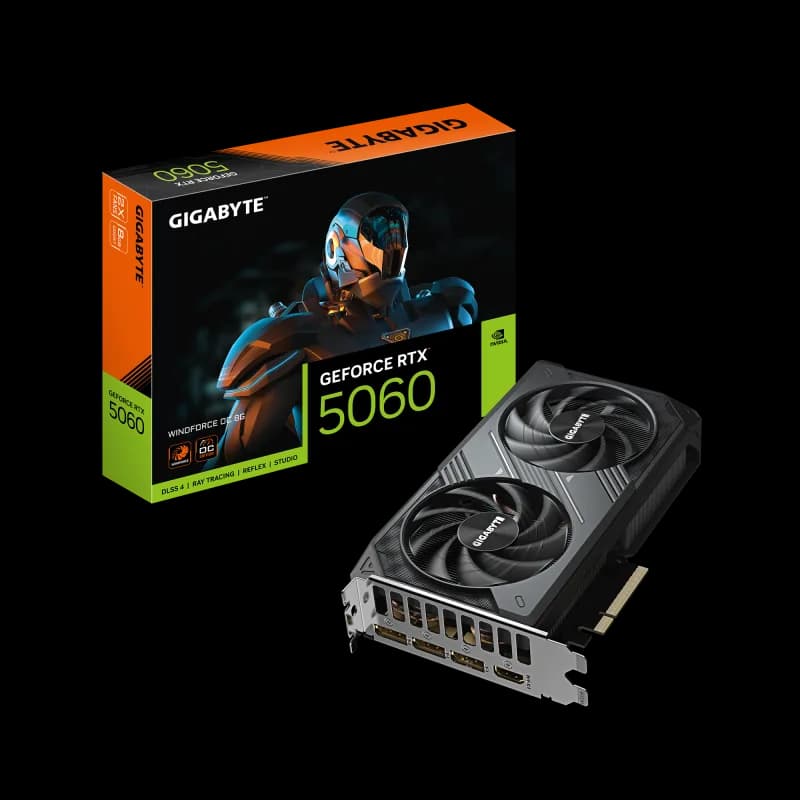 Placa video Gigabyte GeForce RTX 5060 WINDFORCE OC, 8GB GDDR7, PCI Express 5.0, 128-bit