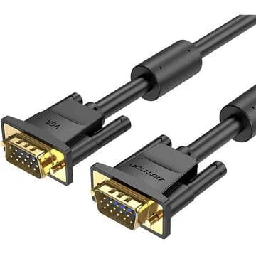 Cablu video Vention, VGA(T) la VGA(T), 3m, rezolutie maxima 1080p la 60 Hz, conectori auriti, cupru, invelis PVC, filtre de ferita, negru, "DAEBI" - 6922794741638
