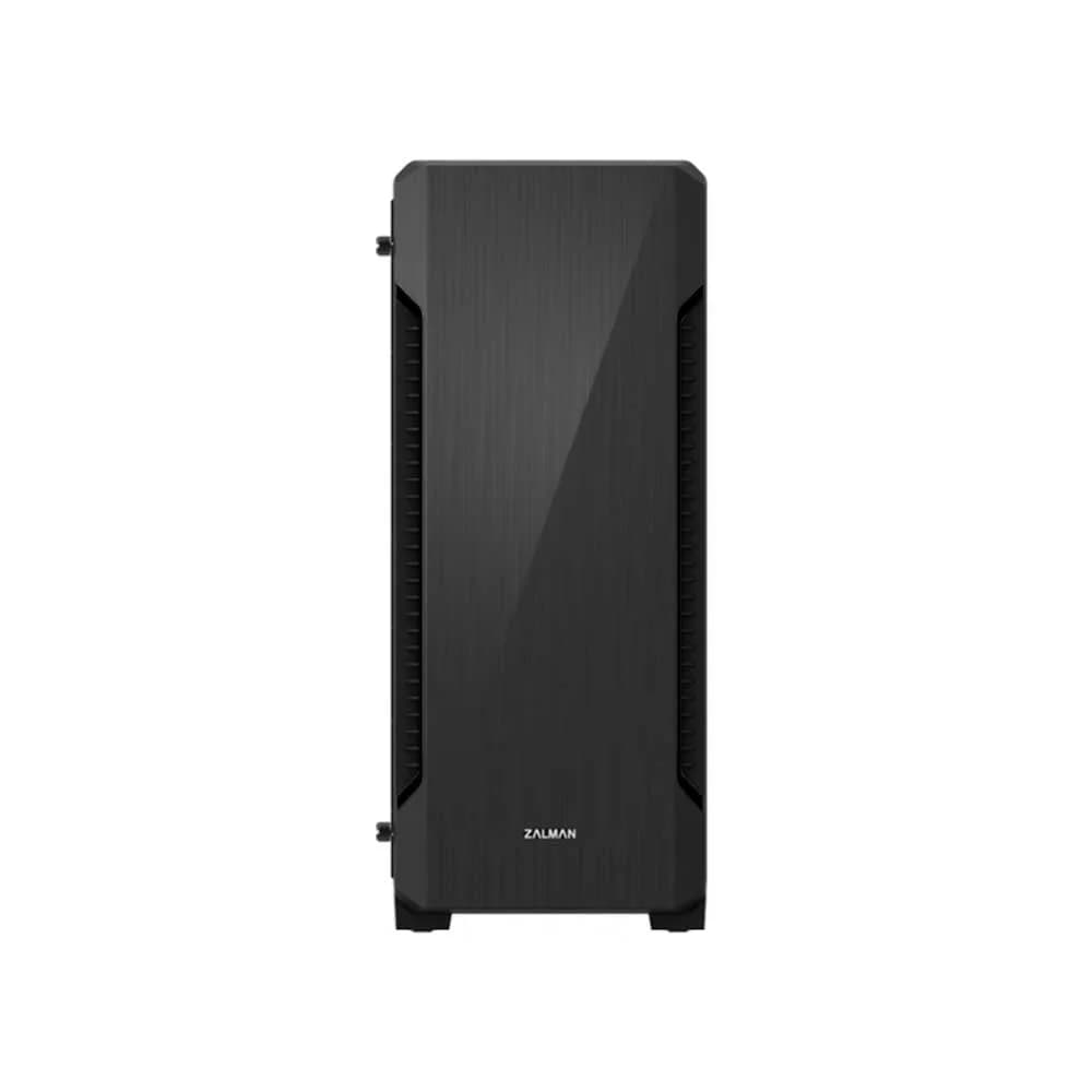 CARCASA Zalman "S3", middle tower, gaming, fara sursa, suporta 8xfan, 1xfan inclus, PSU shroud, USB 3.1 gen1 x 1, USB 2.0 x 2, audio+mic, 7 sloturi expansiune, negru, "S3" — miniatură
