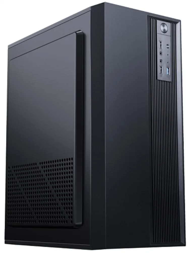 Carcasa gaming Serioux Classic01, fara sursa, tip middle tower, USB2.0x+HD Audio,USB3.0, porturi rezervate pentru ventilator: fata 2x120mm ventilatoareARGB (incluse), spate:1x120mm ventilator negru, controler 4 porturi,drive bays: HDD de 3.5'' x1, SSd de 2.5'' x1, Sloturi PCI x 7, dimensiune — miniatură