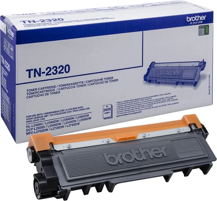 Toner Original Brother Black, TN2320, pentru HL-L2300|L2340|L2360|L2365|DCP-L2500|L2520|L2540|L2560|L2700|MFC-L2700|L2720|L2740, 2.6K,"TN2320"