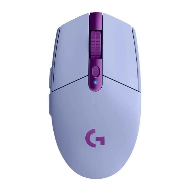 MOUSE LOGITECH, "G3054 Lightspeed", gaming, wireless, 2.4GHz, optic, 12000 dpi, butoane/scroll 6/1, buton selectare viteza, mov, "910-006022" — miniatură