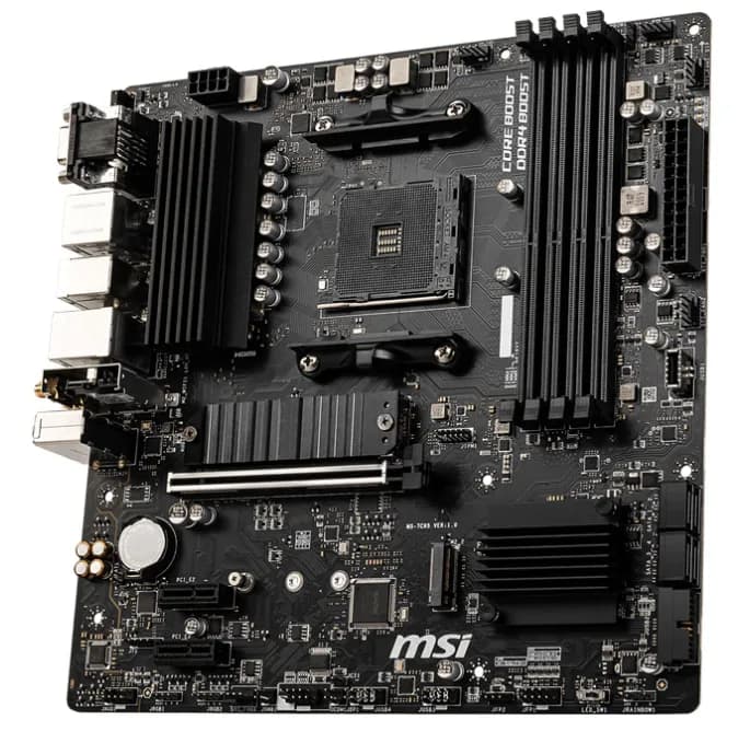 PLACA de BAZA MSI "B550M PRO-VDH WIFI", skt AM4, mATX, AMD B550, 4 x DDR4, max. 128 GB, 4 x SATA, 2 x M.2, 7.1, "B550M PRO-VDH WIFI" — miniatură