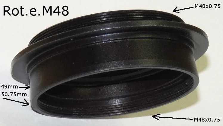 Terminație de adaptor rotativ la M48