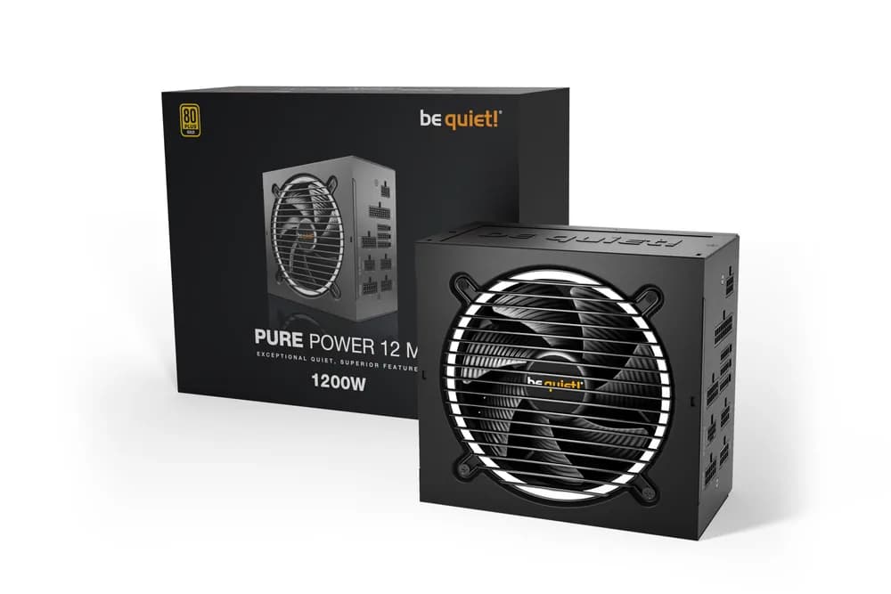 SURSA Be Quiet "PURE POWER 12 M", 1200W, 80 PLUS Gold, modular, format ATX 3.0, "BN346" — miniatură