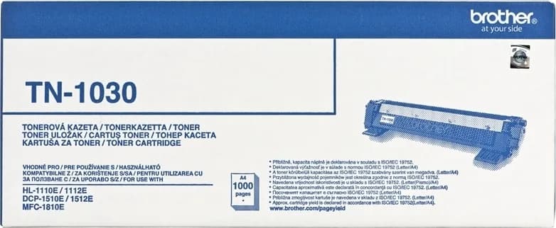 Toner Original Brother Black, TN1030, pentru HL-1110|1112|1210|1212|DCP-1510|1512|1610|MFC-1810|1910, 1K,"TN1030"